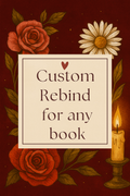 Custom rebind | Hardcover Book | Custom Book | Paperback to Hardcover | rebind