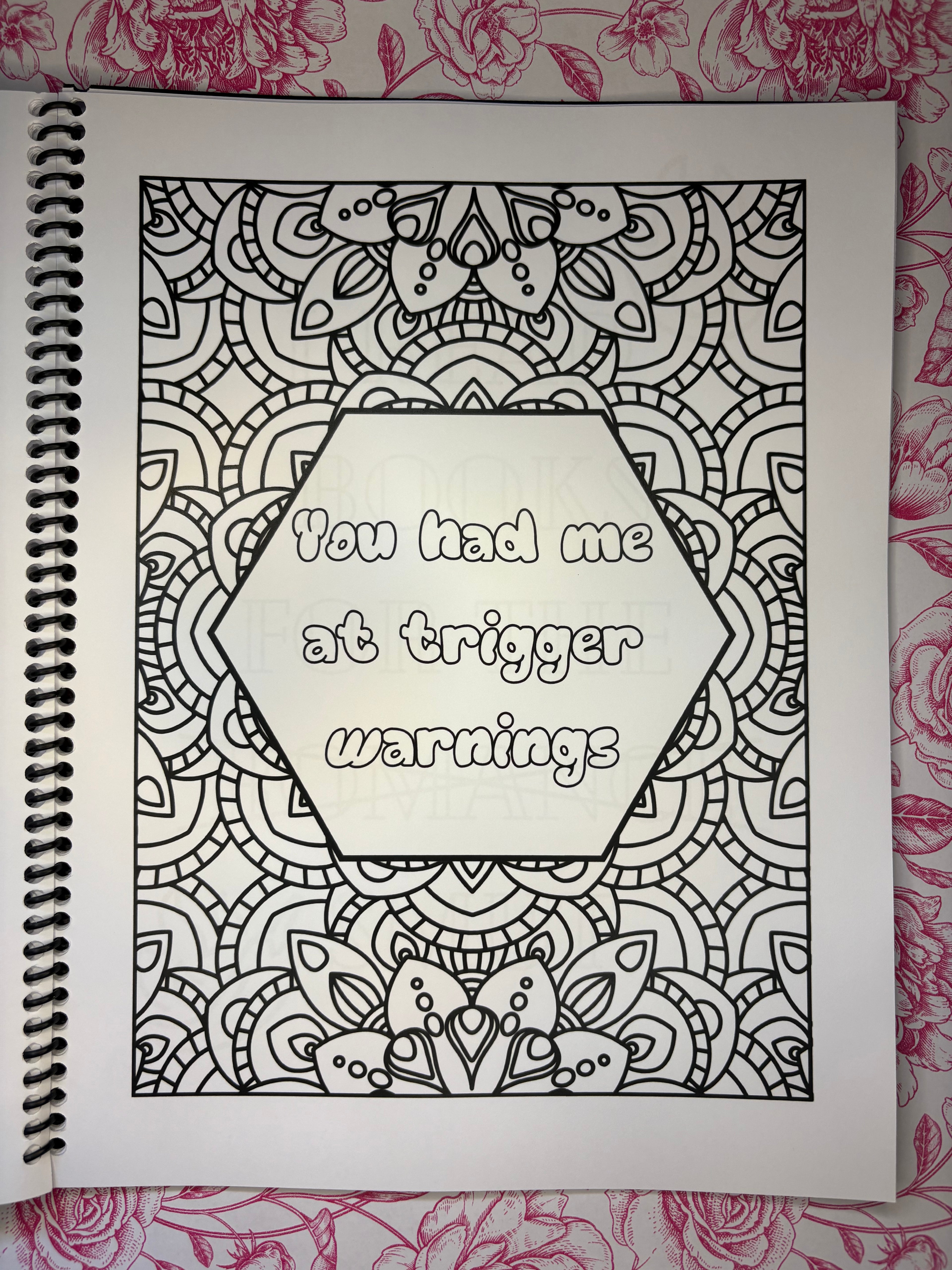 Dark Romance Adult Coloring Book